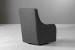 Vesper Swivel Armchair - Storm Grey Living Room Furniture - 7