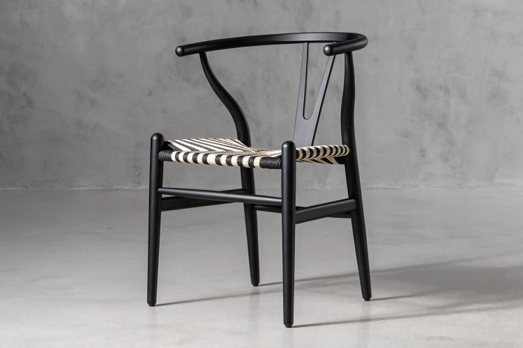 Sofia Dining Chair - Black & Natural Sofia Dining Chair Collection - 1