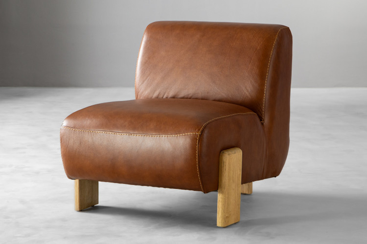 Takara Leather Chair - Burnt Tan Occasional Chairs - 1