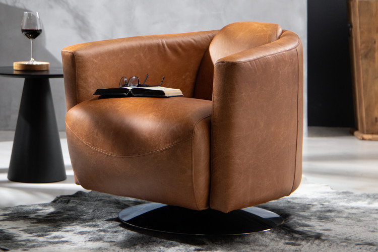 Bandit Leather Armchair - Tan Armchairs - 1