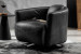 Bandit Leather Armchair - Distressed Black Armchairs - 1