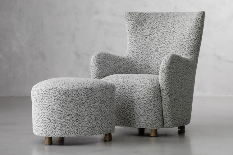 Hutton Lounge Chair - Winter Storm Armchairs - 1