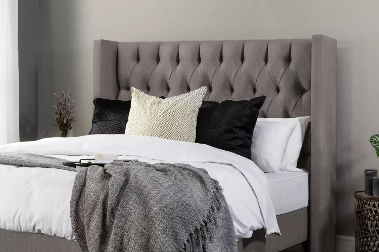 Hailey Headboard - Single - Alaska Grey Single Headboards - 2