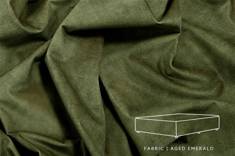 Zoey Upholstered Bed Base - King - Aged Emerald King Bed Bases - 1