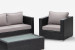 Montae 4 Piece Patio Lounge Set - Black Patio and Outdoor Lounge Furniture - 4