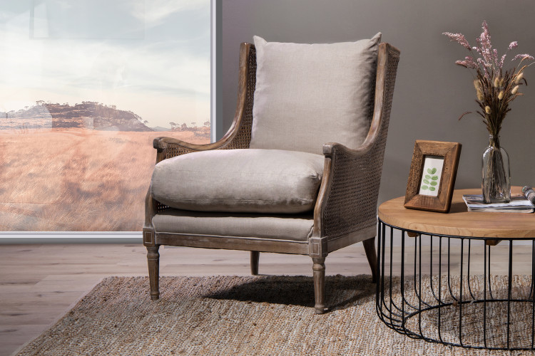 Belden Armchair - Taupe Armchairs - 1
