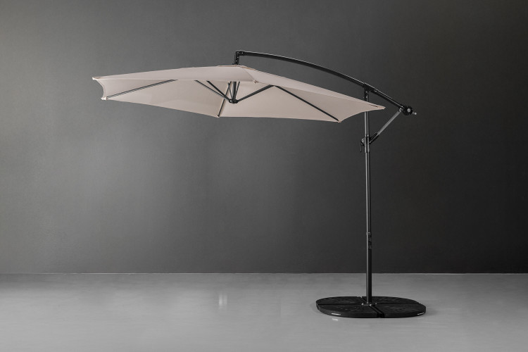 Miami Cantilever Umbrella - Beige Umbrellas - 1