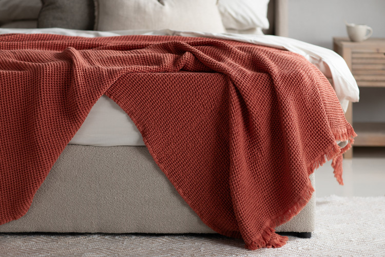Avaria Throw - Terracotta Throws - 1