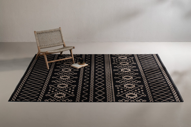 Ziyah Rug - Black Rugs - 1