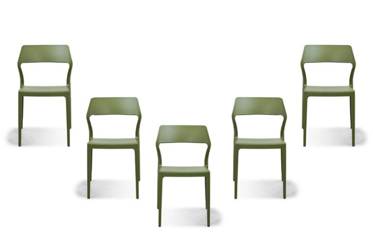 Demo - Snow Dining Chair - Green Demo Clearance - 1