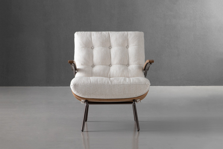 Fidel Armchair - Bone