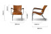 Jolie Leather Armchair - Burnt Tan Armchairs - 13