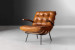 Fidel Leather Armchair - Tan Armchairs - 1