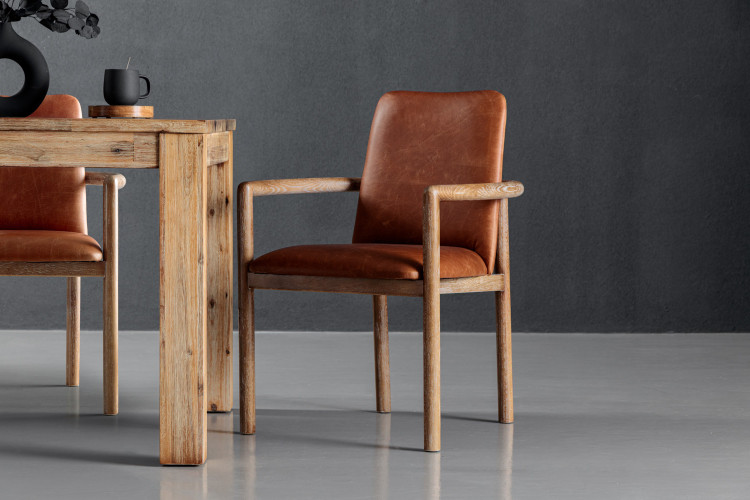 Lenora Leather Dining Chair...