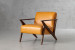 Melrose Leather Armchair - Amber Armchairs - 2