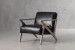 Melrose Leather Armchair - Black Armchairs - 2
