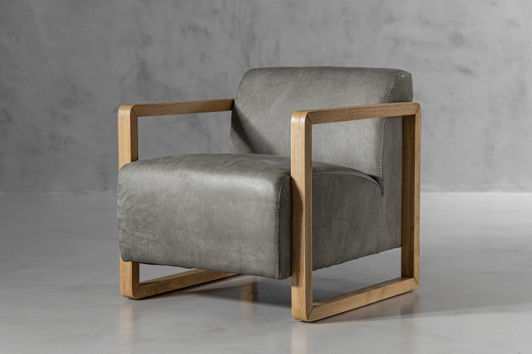 Baku Leather Armchair -...