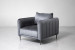 Ottavia Velvet Armchair - Grey Armchairs - 4