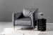 Ottavia Velvet Armchair - Grey Armchairs - 1