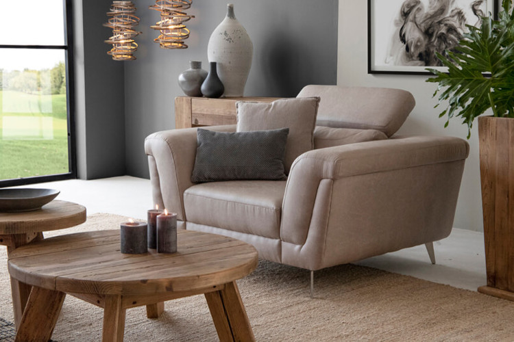 Laurence Armchair - Sandstone Armchairs - 1