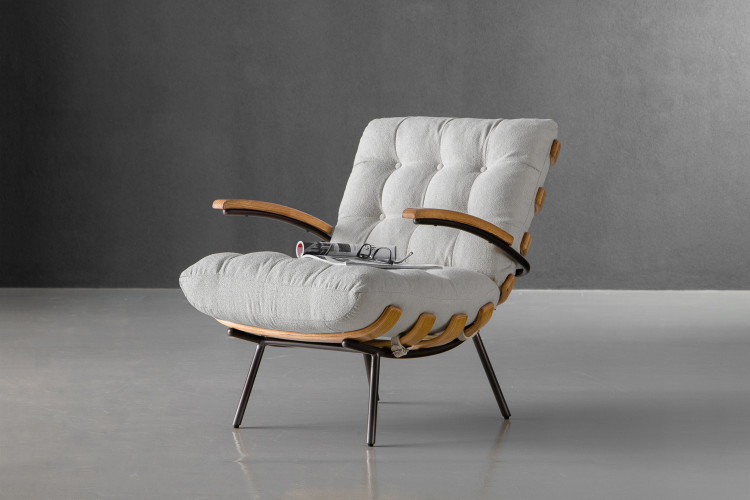 Fidel Armchair - Oyster