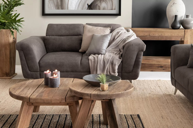 Laurence 2-Seater Couch - Ash