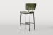 Norris Leather Tall Bar Stool - Vintage Green Bar & Counter Chairs - 1