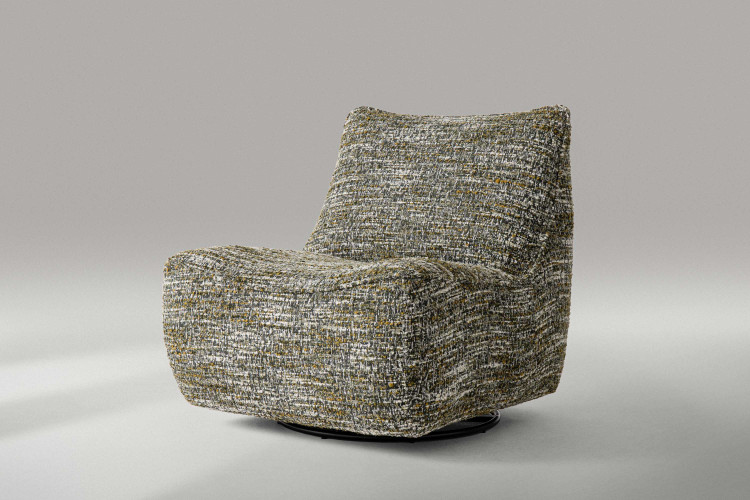 Baxton Swivel Chair - Forest Storm Armchairs - 1