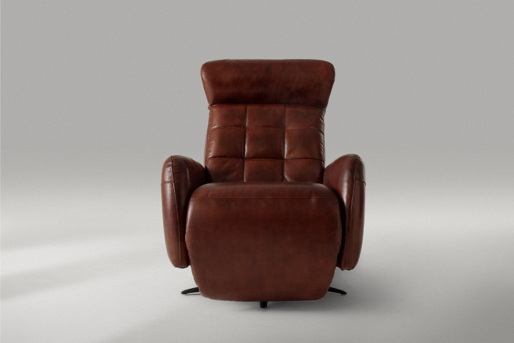 Beckett Leather Recliner - Mocha Single Recliners - 4