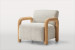 Tauvora Armchair - Ivory Drift Armchairs - 1