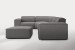 Jagger Modular - Corner Couch With Ottoman - Avalon Grey Corner Couches - 4