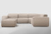Jagger Modular - Corner Couch With Ottoman - Serenity Sand Corner Couches - 2