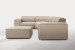 Jagger Modular - Corner Couch With Ottoman - Serenity Sand Corner Couches - 4