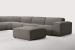 Jagger Modular - Grand Corner Couch with Ottoman - Avalon Grey Fabric Modular Couches - 4