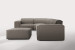 Jagger Modular - Grand Corner Couch with Ottoman - Avalon Grey Fabric Modular Couches - 5