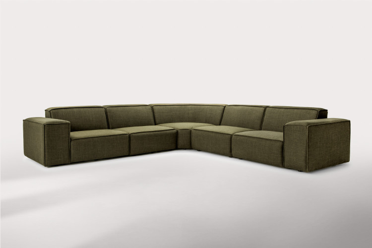Jagger Modular - Grand Corner Couch - Dawn Ivy Fabric Modular Couches - 1