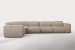 Jagger Modular - Grand Corner Couch - Serenity Sand Fabric Modular Couches - 1