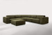 Jagger Modular - Grand Corner Couch with Ottoman - Dawn Ivy Fabric Modular Couches - 1