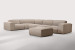 Jagger Modular - Grand Corner Couch with Ottoman - Serenity Sand Fabric Modular Couches - 3