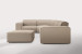 Jagger Modular - Grand Corner Couch with Ottoman - Serenity Sand Fabric Modular Couches - 6