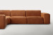 Jagger Leather Modular - Corner Couch Set - Whiskey Leather Corner Couches - 4