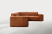 Jagger Leather Modular - Corner Couch Set - Whiskey Leather Corner Couches - 6