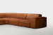 Jagger Leather Modular - Grand Corner Couch Set - Whiskey Leather Modular Couches - 6