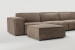 Jagger Leather Modular - Grand Corner Couch with Ottoman - Dune Leather Modular Couches - 5
