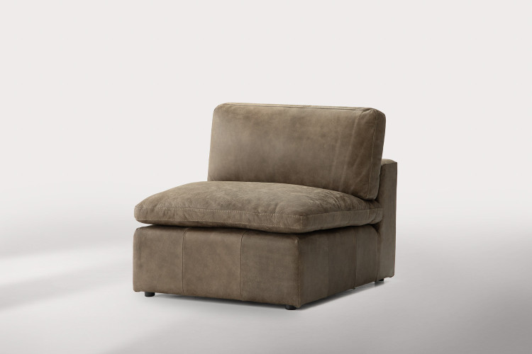Bexley Leather Modular - No Arm - Dune Modular Unit - Add-On - 1