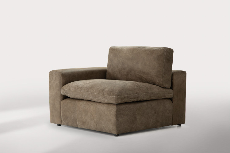Bexley Leather Modular - Left Arm - Dune Modular Unit - Add-On - 1