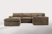 Bexley Leather Modular - Corner Couch Set with Ottoman - Dune Modular Couches - 1