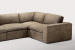 Bexley Leather Modular - Corner Couch Set - Dune Modular Couches - 4