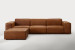Jagger Leather Modular - Daybed - Whiskey Daybed Couches - 1