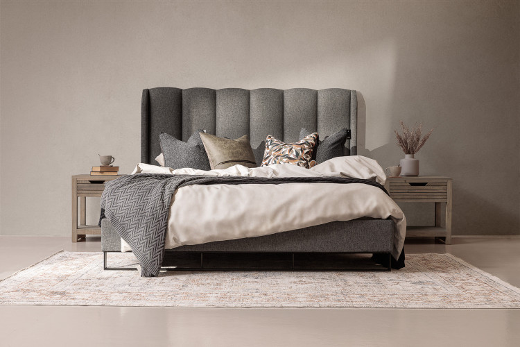 Corina Cazana Bed - King XL - Ash King Extra Length Beds - 1